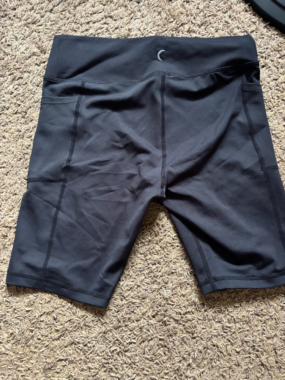 ZYIA Black High-Rise Bike Shorts